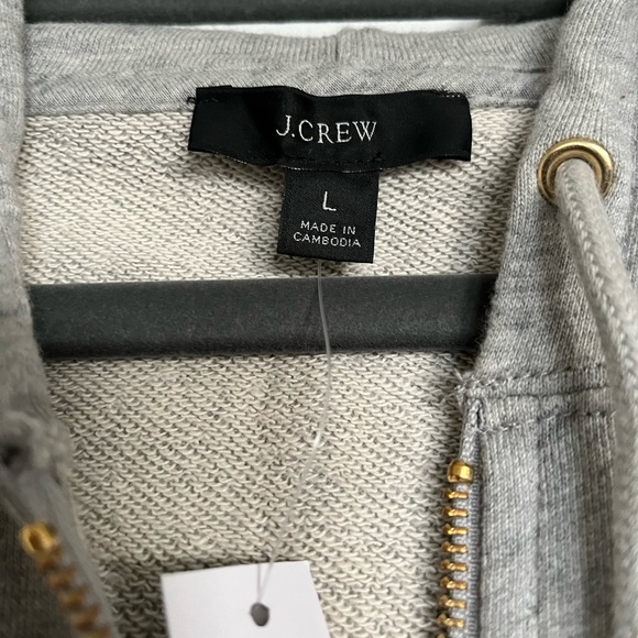 J. Crew University Terry Zip-Up Hoodie - NWT! - Picture 3 of 10